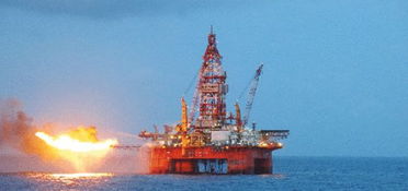 日媒 中国东海钻井首现神秘设备 平台冒火焰